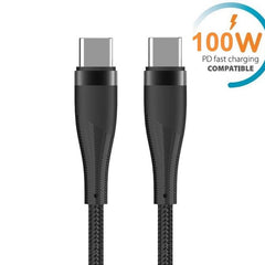 100W USB-C till USB-C PD Snabbladdningskabel – För iPhone 17/16/15, Samsung & Laptop/MacBook