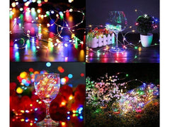 10m RGB Tråd LED-strip, 100 LEDs MultiFärg