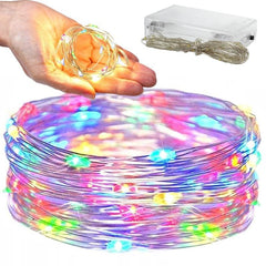 10m RGB Tråd LED-strip, 100 LEDs MultiFärg