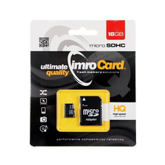 16GB microSDHC cl. 10 UHS-I Minneskort + adapter