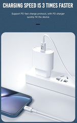 2M Snabbladdning 20W iPhone kabel för iPhone 11/12/13/ 14 USB-C till Lightning