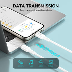 27W iPhone Snabbladdning USB-C till Lightning Kabel Dataöverföring 480Mbps