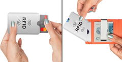 2-PACK Anti Rfid-korthållare NFC-blockerande läsarelås Id Bankkortshållare