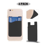 2-Pack Kreditkortsficka Silikonvkorthållare till smartphones