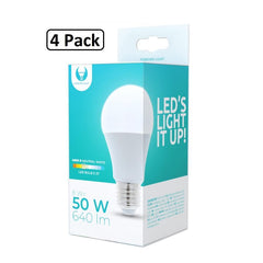 4-Pack Forever Naturvit LED-lampa E27 8W 640lm (4500K)