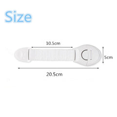 4-Pack Lås / Barnlås för Skåpluckor Säkerhetslås Barnsäkerhet Vit