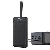 50000mAh QC22,5W - PD 20W Snabbladdning Powerbank - Svart