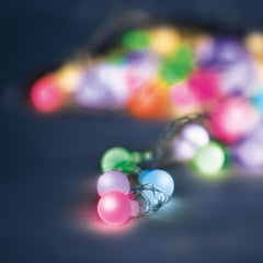 5m Dekorativa 30 FROSTAD BOLLAR String LED 230V multicolor Ljus