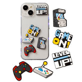 5-pack dekorativa 3D-klistermärken – för mobilskal och andra tillbehör