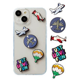 5-pack dekorativa 3D-klistermärken – för mobilskal och andra tillbehör