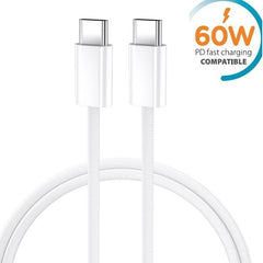 iPhone 17/16/15-kompatibla 60W USB-C To USB-C PD Snabbladdning kabel