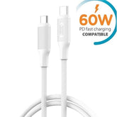 iPhone 17/16/15 kompatibel 60W USB-C till USB-C PD Snabbladdning kabel