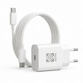 Acetek 30W USB-C Snabbladdare + Kabel – PD 3.0 Väggladdare för iPhone, Samsung m.fl.