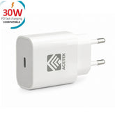 Acetek 30W USB-C Snabbladdare – PD 3.0 & QC 3.0 Väggladdare för iPhone, Samsung m.fl.