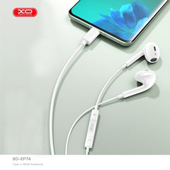 Apple iPhone 17/16/15 kompatibla USB-C In-Ear Hörlurar med Mikrofon EarPods