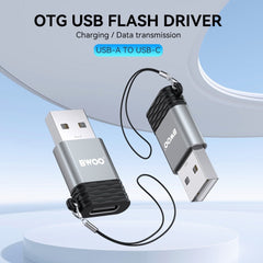 BWOO USB-C till USB-A OTG Adapter Snabbladdning & Dataöverföring
