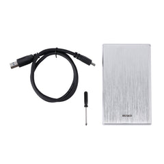 DELTACO Externt Kabinett för 2,5" SATA 6Gb/s HDD – USB 3.0, Aluminium, 1TB Stöd