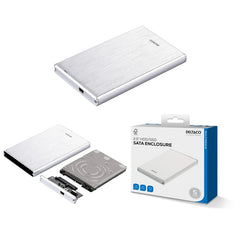 DELTACO Externt Kabinett för 2,5" SATA 6Gb/s HDD – USB 3.0, Aluminium, 1TB Stöd