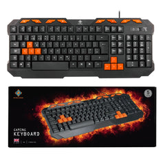 DELTACO Gaming Tangentbord – Anti-Ghosting – USB – UK Layout 120 Tangenter