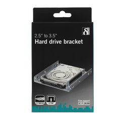 DELTACO Monteringsram 2.5" till 3.5" HDD/SSD – Intern Adapter, Silver (RAM-8)