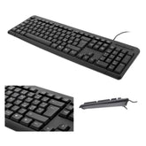 DELTACO Tangentbord USB – Svensk/Nordisk Layout – 105 Tangenter – Svart
