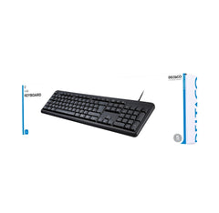 DELTACO Tangentbord USB – Svensk/Nordisk Layout – 105 Tangenter – Svart