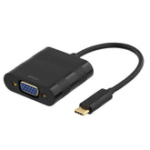 DELTACO USB-C till VGA Adapter – USB 3.2 Typ C till VGA – Svart