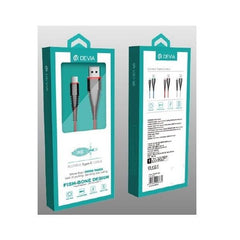 DEVIA 2Amp Flat Typ- C kabel för Smartphones - 1m