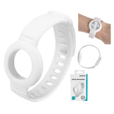 Deltaco Silikonarmband till Apple AirTag - Vit