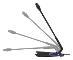 Deltaco USB Desktop Mikrofon – 100Hz–1kHz – -21dB – Justerbar – Plug & Play
