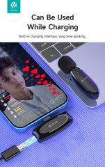 Devia Kintone Trådlös Mikrofon – USB-C (Typ-C) – Kompatibel med iPhone 15/16, Samsung