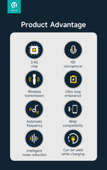 Devia Kintone Trådlös Mikrofon med Lightning kontakt (för iPhone/iPad)