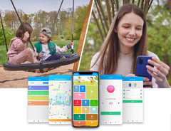 FOREVER 4G GPS WiFi Smartklocka för Barn med hängsmycke KW-510 - Svart