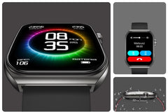 FOREVER Smartklocka Tiron SWM-300 Bluetooth-Samtal Med Extra Rem Amoled 1,96"