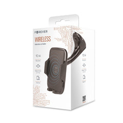 Forever U-17 Induktiv Bilhållare med 10W Trådlös Laddning – Svart