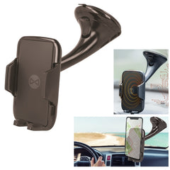 Forever U-17 Induktiv Bilhållare med 10W Trådlös Laddning – Svart