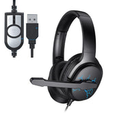 Havit Over-Ear Spelhörlurar LED-ljus 7.1 Stereo Trådbundna Med Mikrofon