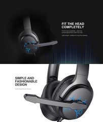 Havit Over-Ear Spelhörlurar LED-ljus 7.1 Stereo Trådbundna Med Mikrofon