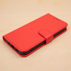 Honor 600 Lite - Book Case Fodral Mobilplånbok Röd