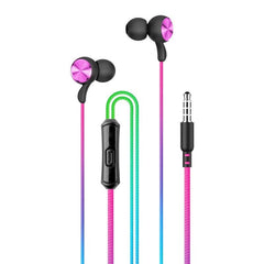 In-Ear Rainbow Hörlurar med mikrofon 3,5mm iPhone, Samsung