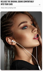 In-Ear Trådbundna Hörlurar med mikrofon 3,5mm iPhone, Samsung