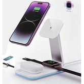 Itanni 3-i-1 Trådlös Laddningsstation – MagSafe Snabbladdare för iPhone, Samsung & Fler