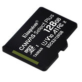 Kingston 128GB microSDXC Canvas Select Plus – Class 10 UHS-I, 100MB/s