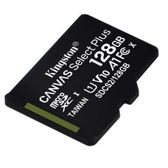Kingston 128GB microSDXC Canvas Select Plus – Class 10 UHS-I, 100MB/s