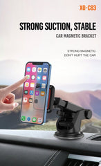 Magnetisk bilhållare för mobil XO C83 med sugkopp Svart