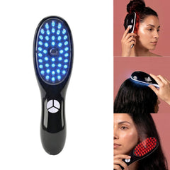 Marielle Hårbottenborste med LED-ljus, Ånga & Vibrationsmassage / Hårvårdsenhet
