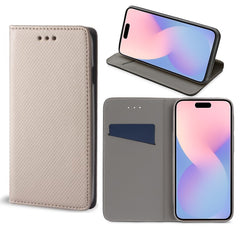 Motorola Moto G35 - Smart Magnet Mobilplånbok - Guld