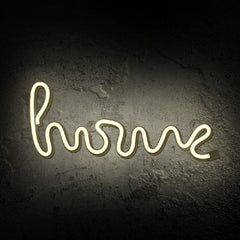 Neon LED HOME Batteri + USB Forever Light varm vit