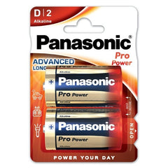 Panasonic Pro Power D Alkaline 1.5V Batteri (LR20) – 2-pack