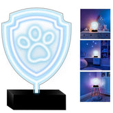 Paw Patrol Neon LED Logolampa Stand Paw – 25×25 cm med Stativ & USB-ström